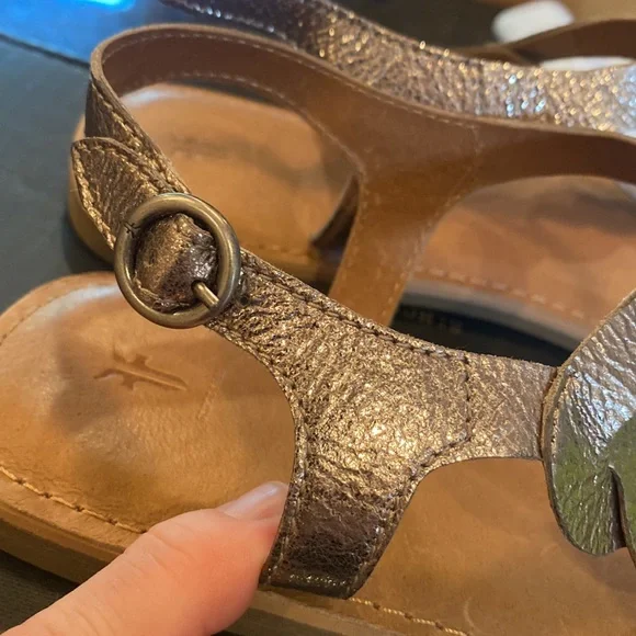 Frye Braided Strap Sydney Sandal NIB Size 10 in Bronze - Picture 10 of 16